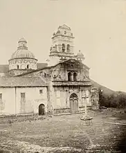 Church of Gúapulo in 1870. Alphons Stübel Collection.
