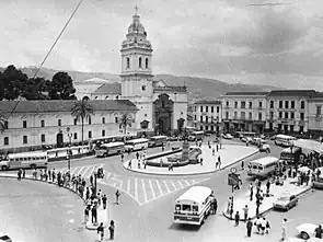 Church of Santo Domingo in 1945
