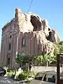 The ruins of the church after the 1989 explosion