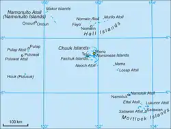 Map of Chuuk State