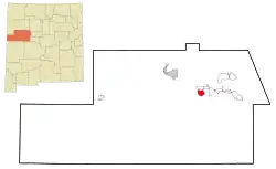 Location of Skyline-Ganipa in Cibola County