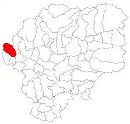 Location in Bistrița-Năsăud County