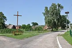 Cross-roads in Ciećmierz