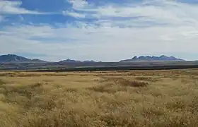 Cienega Valley, with the Whetstones and the Mustang Mountains in the background.