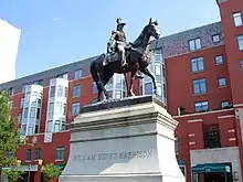 Equestrian statue of Harrison in Cincinnati, by Louis Rebisso