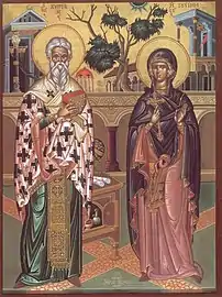 Hieromartyr Cyprian and Virgin-martyr Justina.