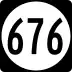State Route 676 marker