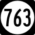 State Route 763 marker