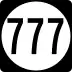 State Route 777 marker