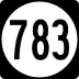 State Route 783 marker