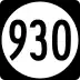 Iowa Highway 930 marker