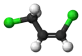 Ball-and-stick model of the cis isomer