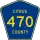 County Road 470 marker