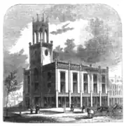 Manchester City Hall as it appeared in 1852.