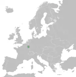 Location of LëtzebuergLuxembourg