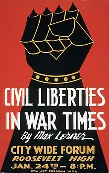 Civil liberties poster 1940