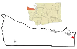 Location of Blyn, Washington