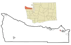 Location of Carlsborg, Washington