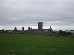 Clare Abbey, from which the parish takes its name