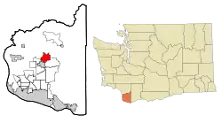 Location of Lewisville, Washington