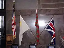 Flag display in the monument