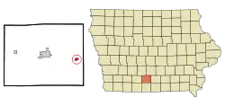 Location of Woodburn, Iowa
