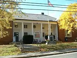 Clarksburg Town Hall on an autumn day