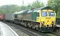 66534 OOCL Express in the Freightliner livery introduced in 1998 at Virginia Water in  2004