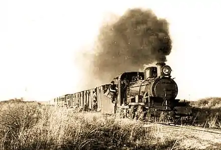 Class NG15 on the Otavi Railway, driver riding outside, c. 1932
