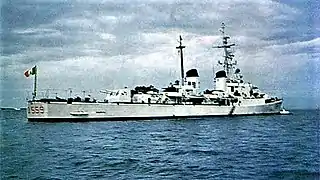 Indomito anchored, date unknown.