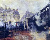 Claude Monet, Le Pont de l'Europe, Gare Saint-Lazare, 1877, Musée Marmottan