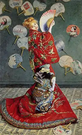 Madame Monet in a Japanese Kimono, 1876, Museum of Fine Arts, Boston