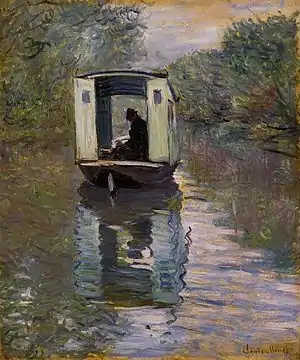 Claude Monet, Le Bateau-atelier (1876)