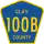 County Road 100B marker