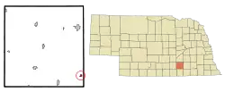 Location of Ong, Nebraska