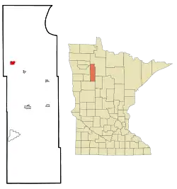 Location of Gonvick, Minnesota