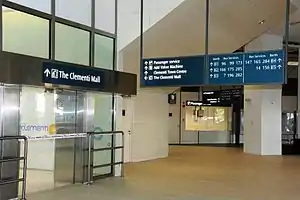 The bus interchange is integrated with the Clementi Mall and Clementi Town Centre