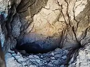 View inside the air hole