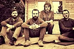 Climbing Trees at BBC Cymru Wales, April 2014
(l-r) James Bennetts, Matthew Frederick, Colenso Jones, Martin Webb