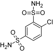 Skeletal formula of clofenamide