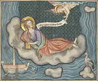 John on the Island of Patmos, folio 3r