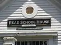 Sign on the front of Read School