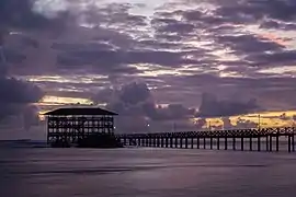 Cloud 9 Boardwalk in 2018 prior to its destruction by Typhoon Rai
