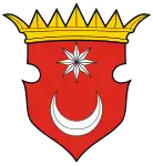 The coat of arms of "Illyria" from the Korenić-Neorić Armorial (1590s)