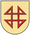 Coat of arms from Hausgereut (Rheinau, Baden): Hausmarke with triangles instead of loops