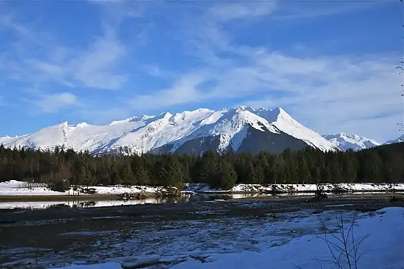 From west at Eagle River