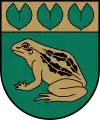 Image 22Frog pictured in the coat of arms of Baloži (from Frogs in culture)