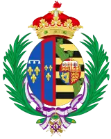Spanish coat of arms(As Duchess of Galliera)