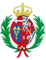 Coat of arms as Duchess of Cádiz (1972–1982)