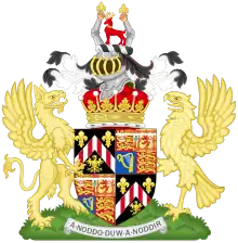 Arms of the 2nd Earl of Snowdon